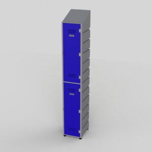 2 TIER PLASTIC LOCKER - SLANT TOP