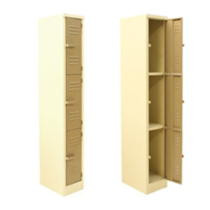 3 DOOR STEEL LOCKER  -  1800 / 300 / 450