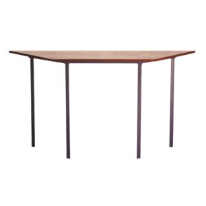 TRAPEZOID TRAINING TABLE ROUND LEGS
