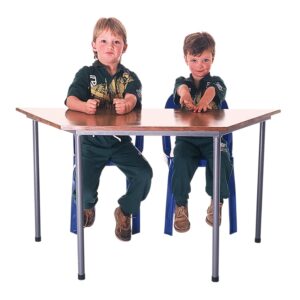 TRAPEZOID TRAINING TABLE ROUND LEGS