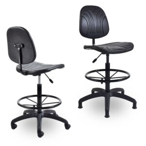WC9 – Works Draughtsman Chair (Black)