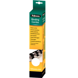 Fellowes Binding Combs Fellowes 10mm Comb Retail Pack White 41 - 55 21 ring 25 Pack