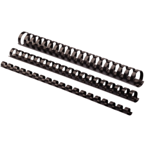 Fellowes Binding Combs Fellowes 22mm Comb Black 50 Pack Black 151 - 180 21 ring 50 Pack