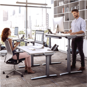 Fellowes Height Adjustable Desk Levado Height Adjustable Desk Silver 90 second set-up with SwiftLok design Silver 3 9708601 2