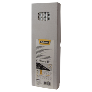 Fellowes Binding Combs Apex 8mm Comb White 100 Pack White 21 - 40 21 ring 100 Pack