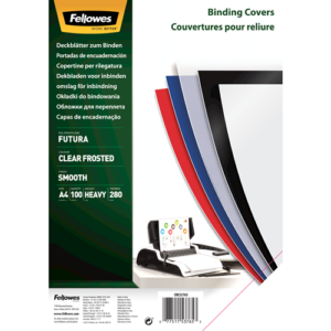 Fellowes Binding Covers Apex A4 180 MIC Frosted 180 micron A4 100 pk