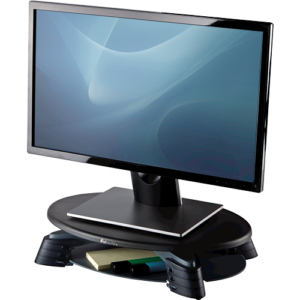 Fellowes Monitor Riser Rotating Monitor Riser 3 height adjustments Black