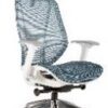 Crystal High Back Mesh Office Chair – White Frame