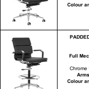 Padded Eames Draughtsman Chair