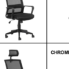 Chrome Cindy High Back Chair