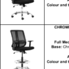 Chrome Lenny Draughtsman Chair