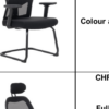Chrome Katy Anne High Back Office Chair