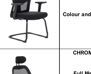 Chrome Katy Anne High Back Office Chair