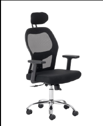 Chrome Katy Anne High Back Office Chair