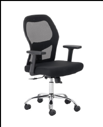 Chrome Katy Anne Medium Back Office Chair