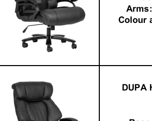 Dupa Heavy Duty Visitor Chair – Black