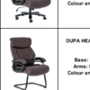 Dupa Heavy Duty Visitor Chair – Brown
