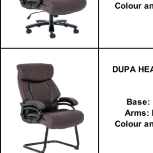 Dupa Heavy Duty Visitor Chair – Brown