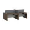 2400mm x 1200mm 4-way Office Workstation